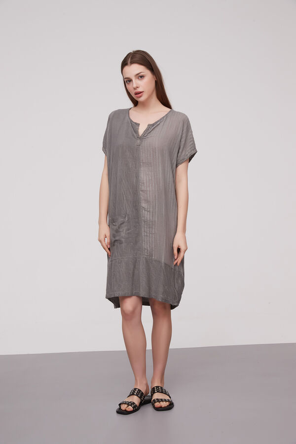 TUNICA SERRAT GRIS TOPO image number null