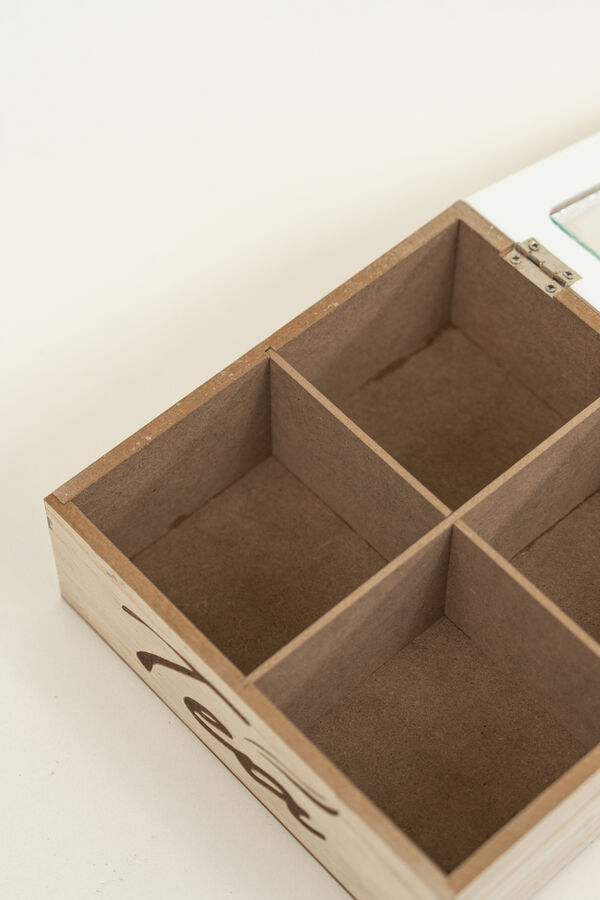 Caja para T&eacute; Tea, 4 separadores COLOR UNICO image number null