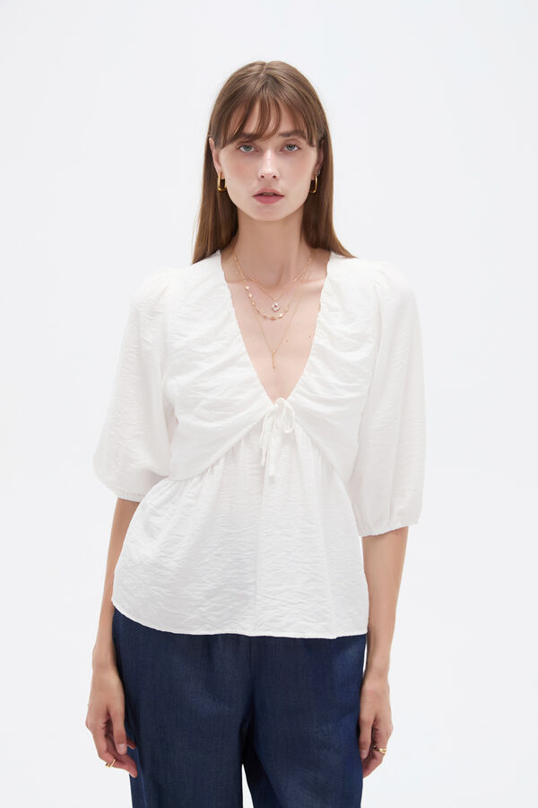 BLUSA MELVAR 70607 MARFIL  / OFF WHITE image number null