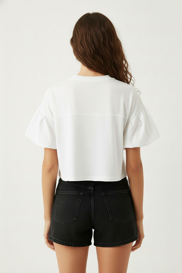 REMERA RASPEN MARFIL  / OFF WHITE image number null