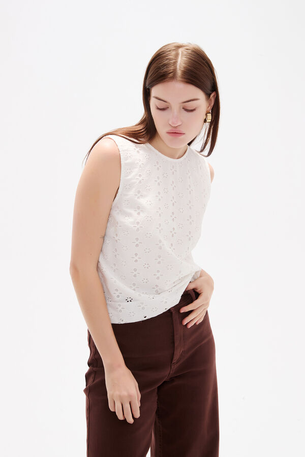 BLUSA RILIO MARFIL  / OFF WHITE image number null