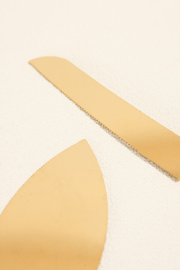 Accesorios Set Cuchillo Torta dorado COLOR UNICO image number null