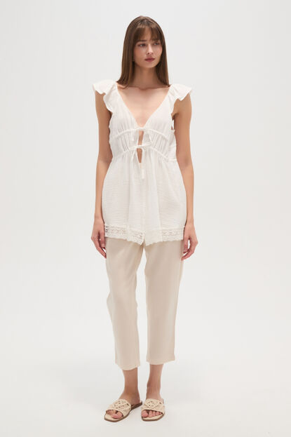 BLUSA ZEFIR BLANCO image number null