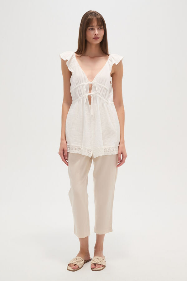 BLUSA ZEFIR BLANCO image number null