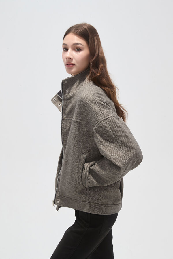 CAMPERA NAIAR GRIS MELANGE image number null