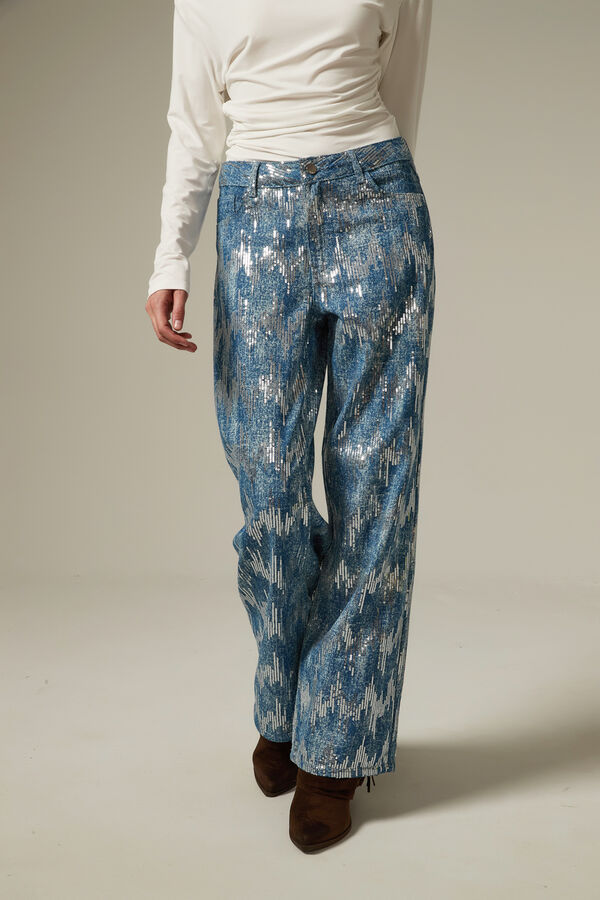 PANTALON MEREL 70607 AZUL GRISACEO image number null