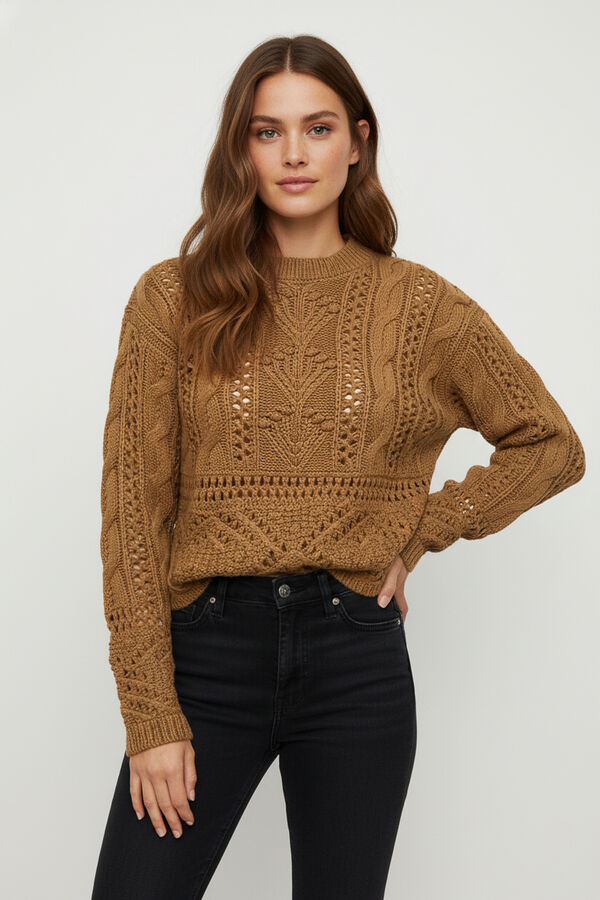SWEATER RANCA CARAMELO image number null