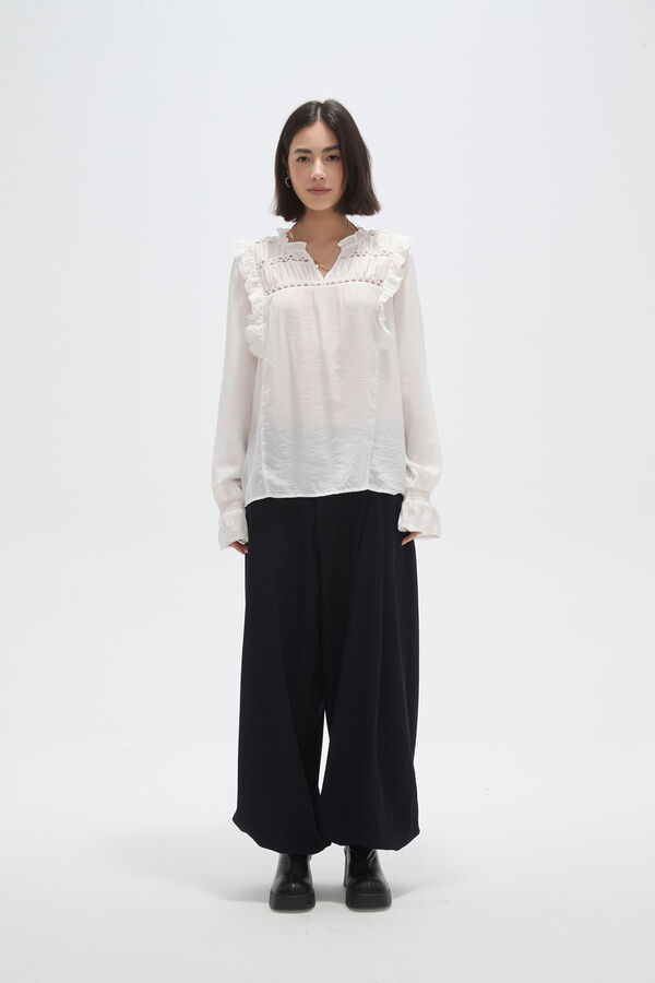BLUSA TIREN MARFIL  / OFF WHITE image number null