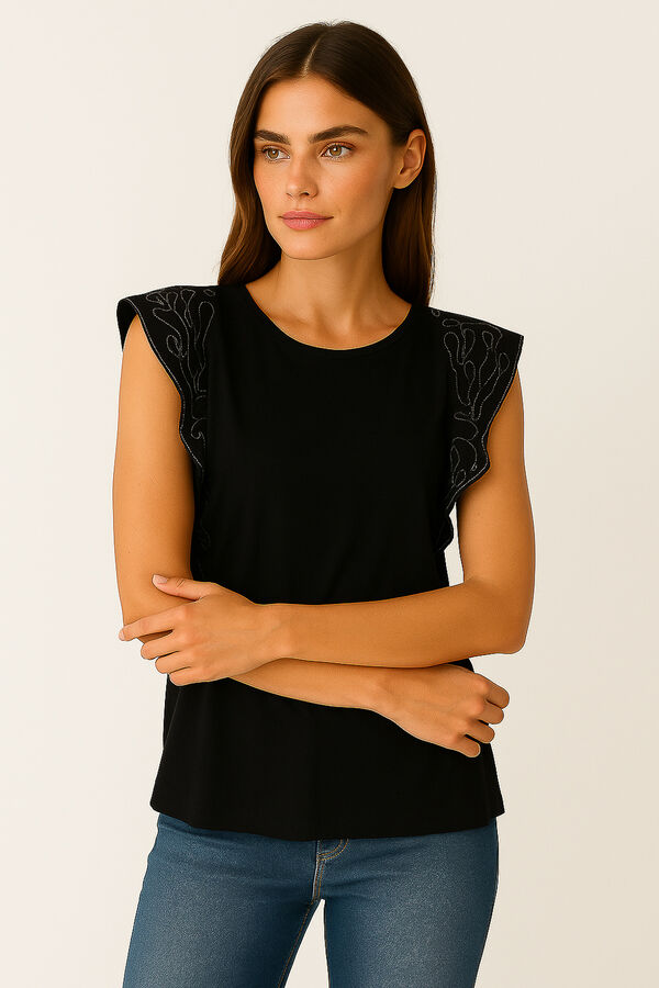 BLUSA POLEAN NEGRO image number null