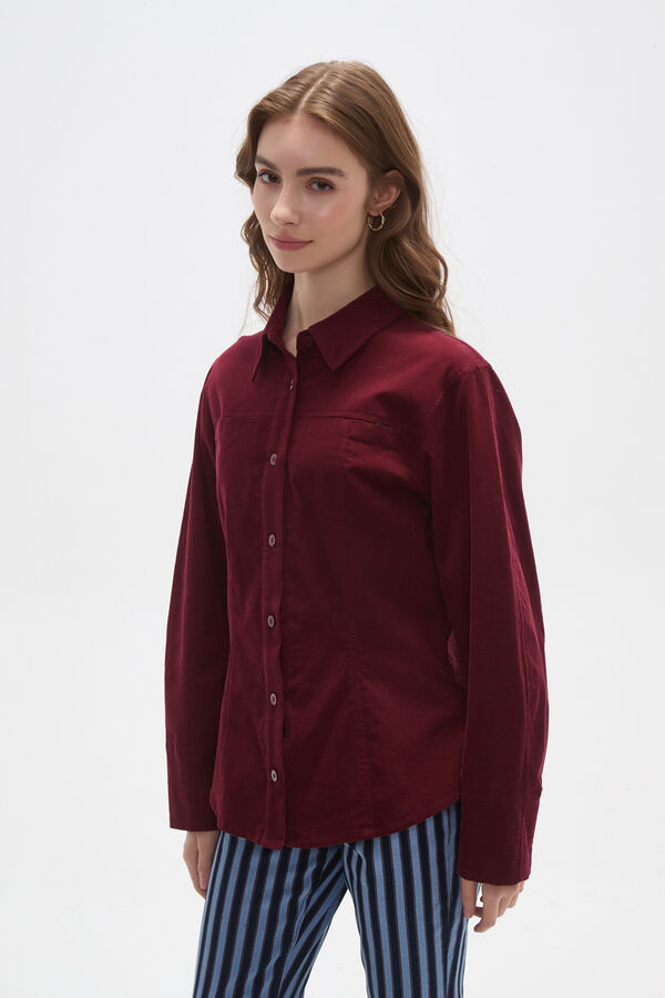 CAMISA RAVIKA BORDEAUX image number null