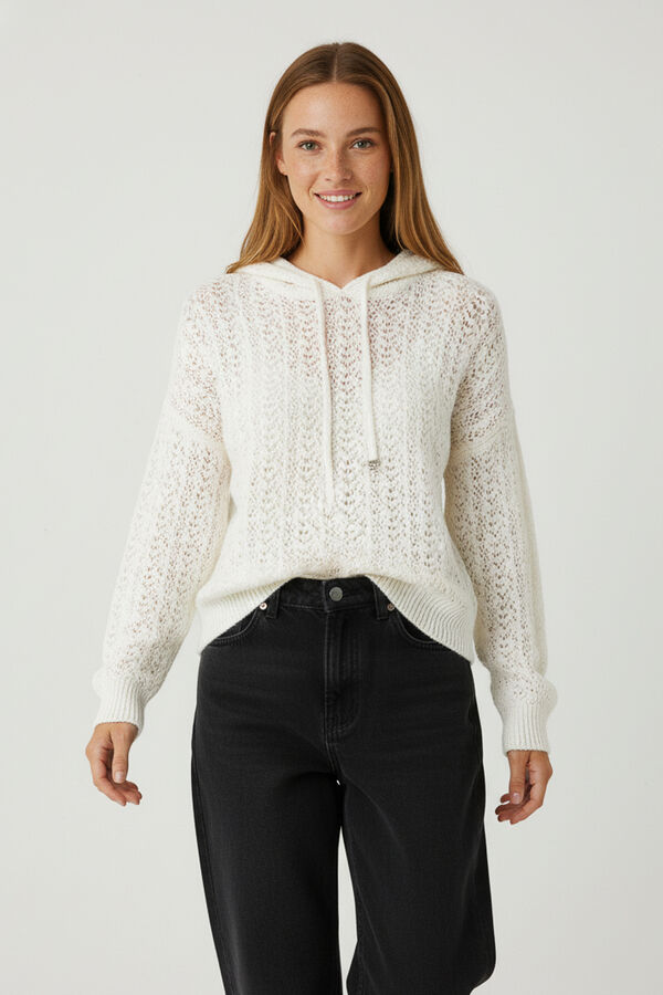 SWEATER PONO MARFIL  / OFF WHITE image number null