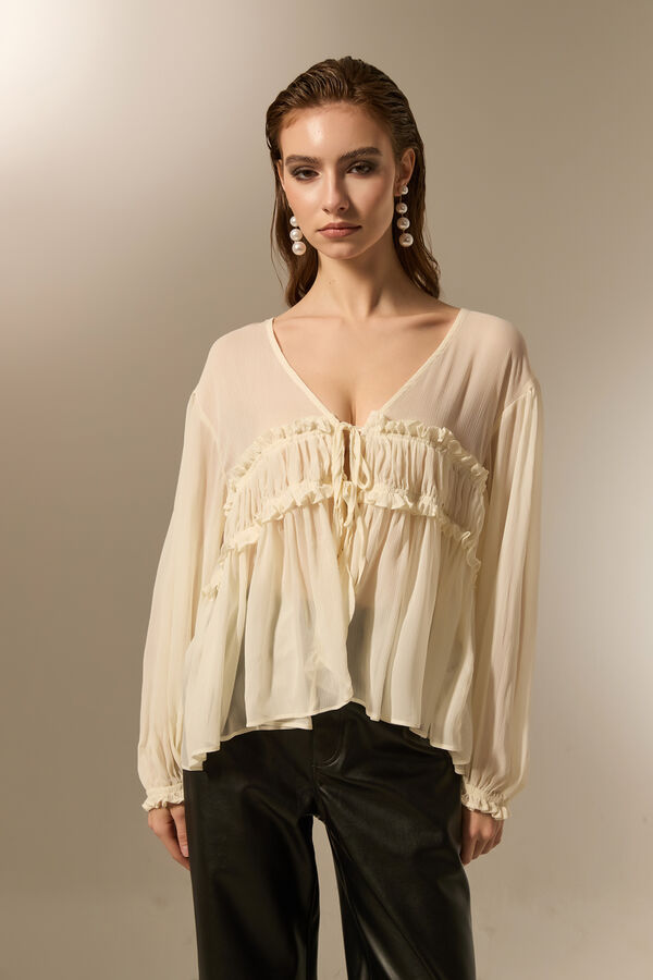 BLUSA CELIN CRUDO / NATURAL image number null