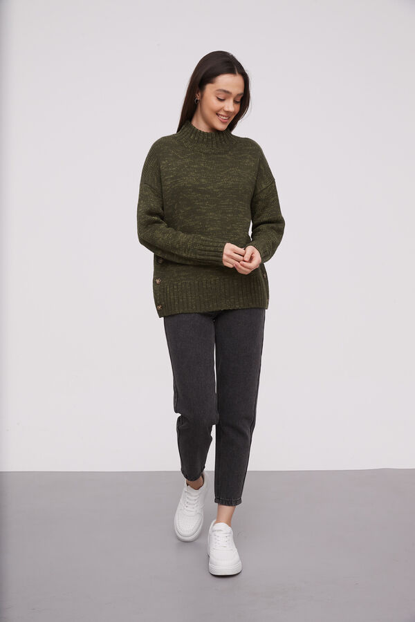 POLERA PINTI VERDE OLIVA OSCURO
