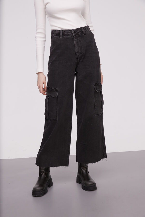 PANTALON YAZZ GRIS MEDIO