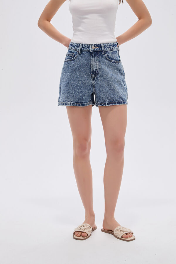 SHORT BALVIK 70809 AZUL GRISACEO image number null