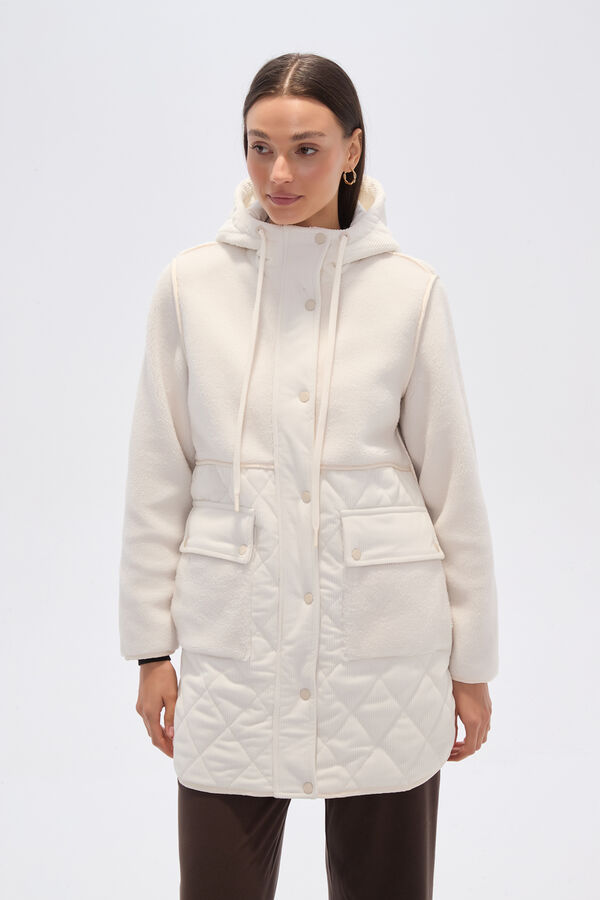 CAMPERA TESSAL MARFIL  / OFF WHITE image number null