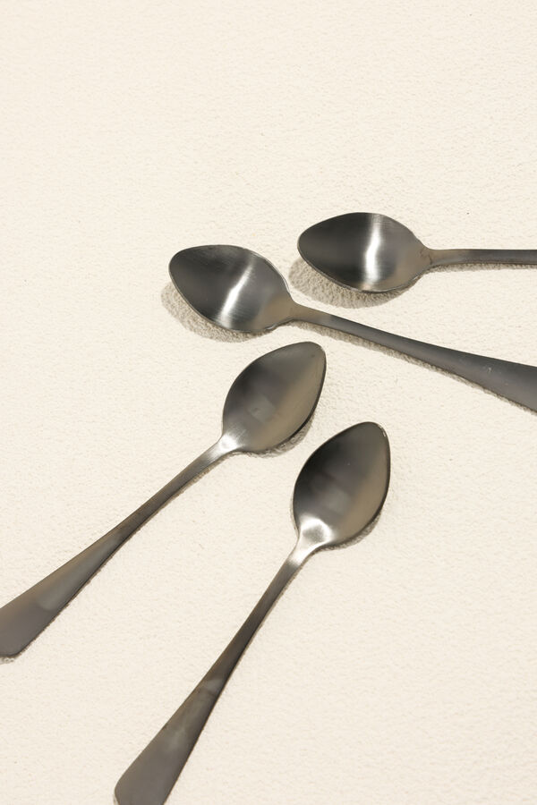 Cuchara para caf&eacute; Olivo Set 4 un. Negro COLOR UNICO image number null