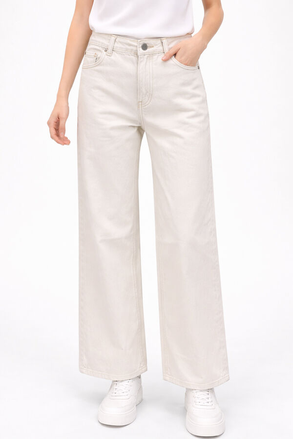 PANTALON VEYRIDA MARFIL  / OFF WHITE image number null