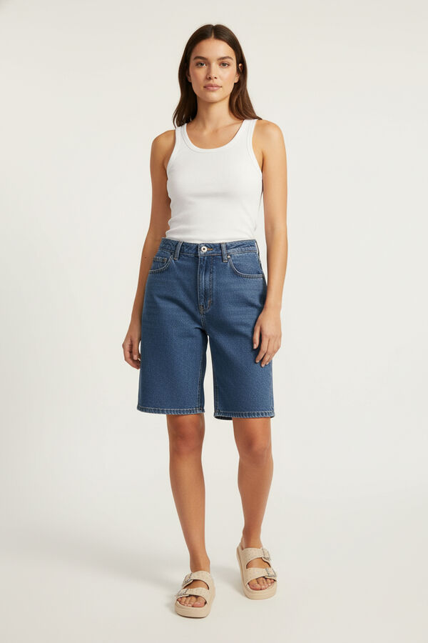 SHORT SEREIA AZUL MEDIO image number null