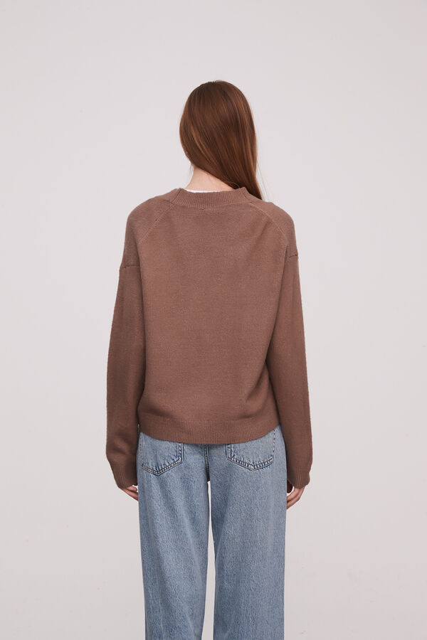 CARDIGAN SPATZ TAUPE / MINK / VISON image number null