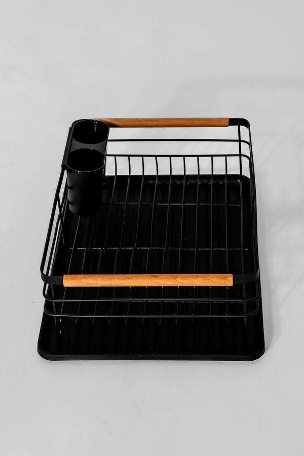 Organizaci&oacute;n y Limpieza Escurridor de Platos Un Nivel 8 NEGRO image number null