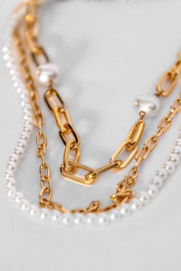 Collar Perlas & Eslabones GUSTO 1 image number null