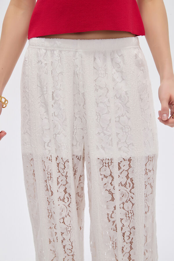 PANTALON COQUETA 70607 MARFIL  / OFF WHITE image number null