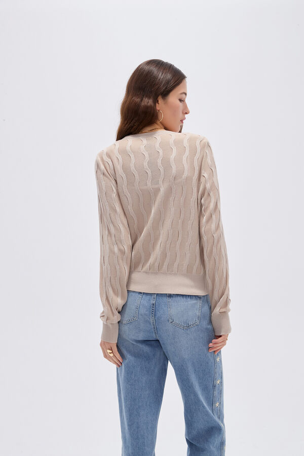 CARDIGAN BRAU 70809 BEIGE image number null
