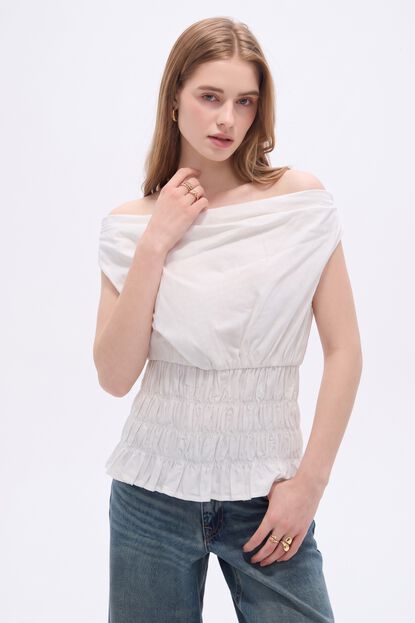 BLUSA TILAER 70809 MARFIL  / OFF WHITE image number null