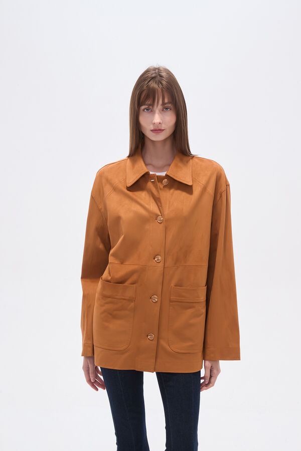 CHAQUETA OLVE CARAMELO image number null