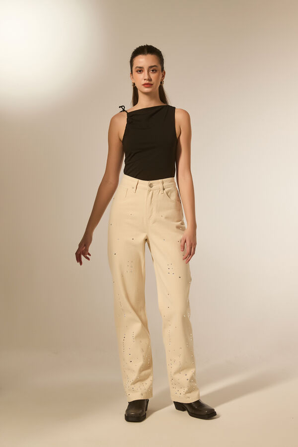 PANTALON AVELA CRUDO / NATURAL image number null