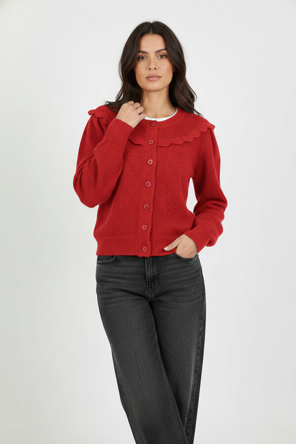 CARDIGAN JALANE ROJO image number null