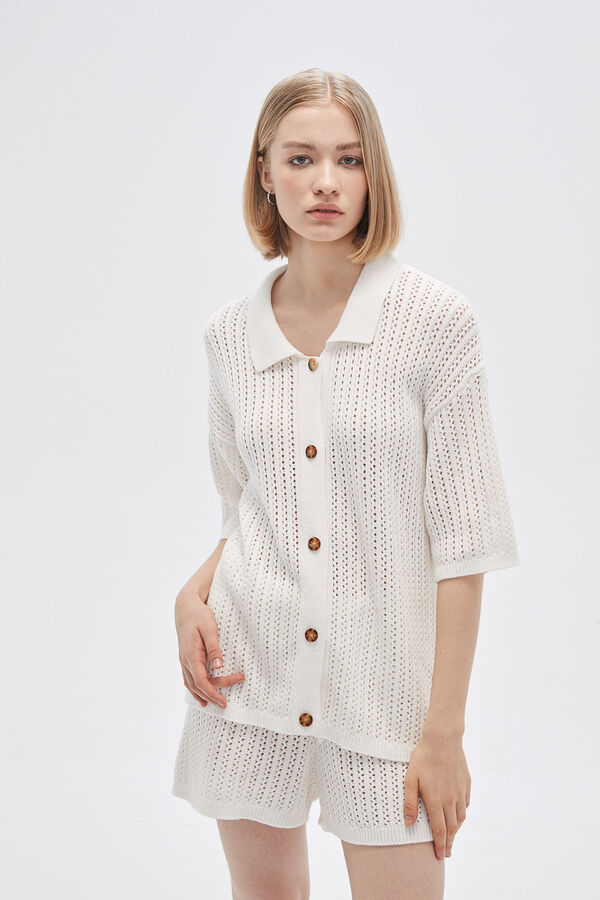 REMERA SHAM MARFIL  / OFF WHITE image number null