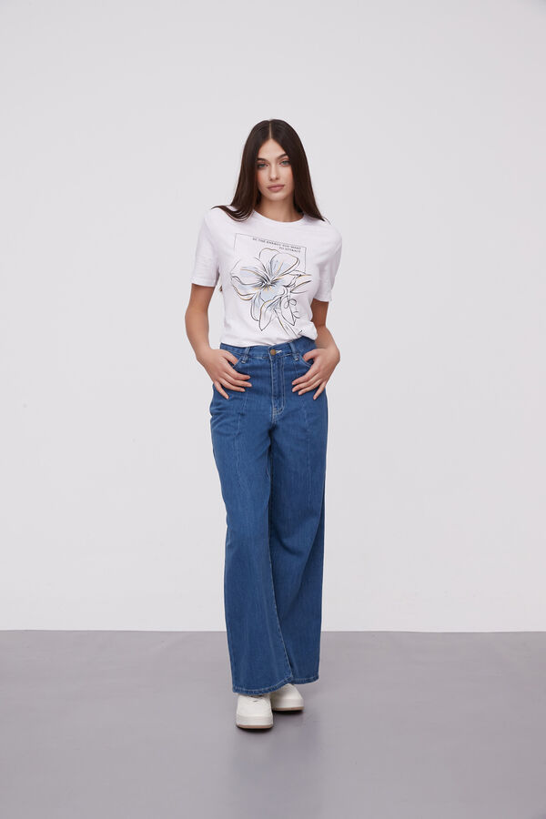 PANTALON LENICETE AZUL MEDIO