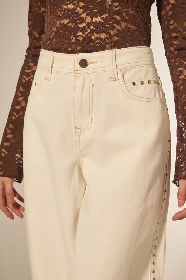PANTALON JUREA MARFIL  / OFF WHITE image number null