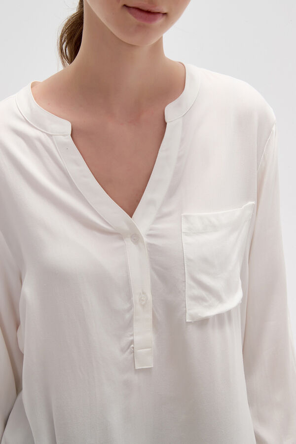 BLUSA AU MARFIL  / OFF WHITE image number null