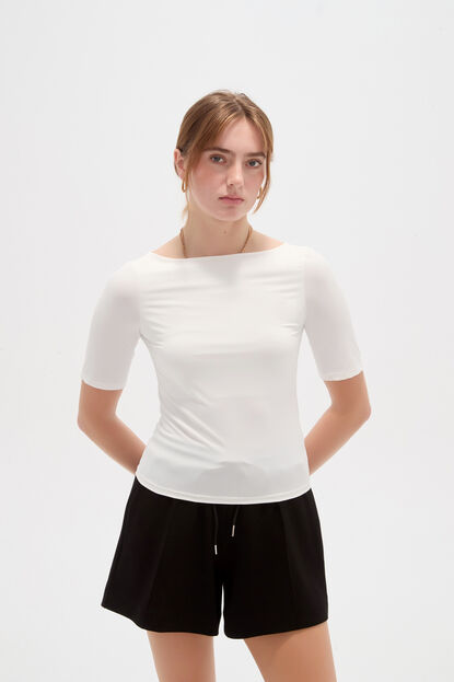 REMERA WENOS 70607 MARFIL  / OFF WHITE image number null