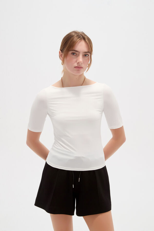 REMERA WENOS 70607 MARFIL  / OFF WHITE image number null