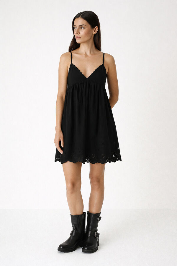 VESTIDO TIRAS NEGRO image number null
