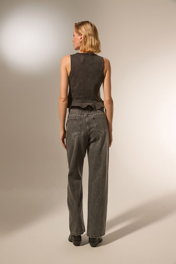 PANTALON LILIE GRIS CLARO image number null