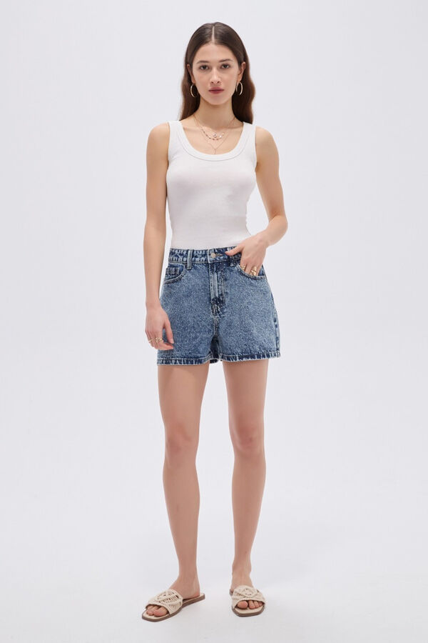 SHORT BALVIK 70809 AZUL GRISACEO image number null