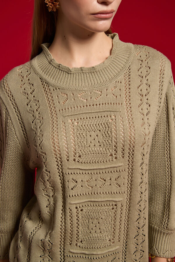 SWEATER STICHOM 70809 VERDE GRISACEO image number null