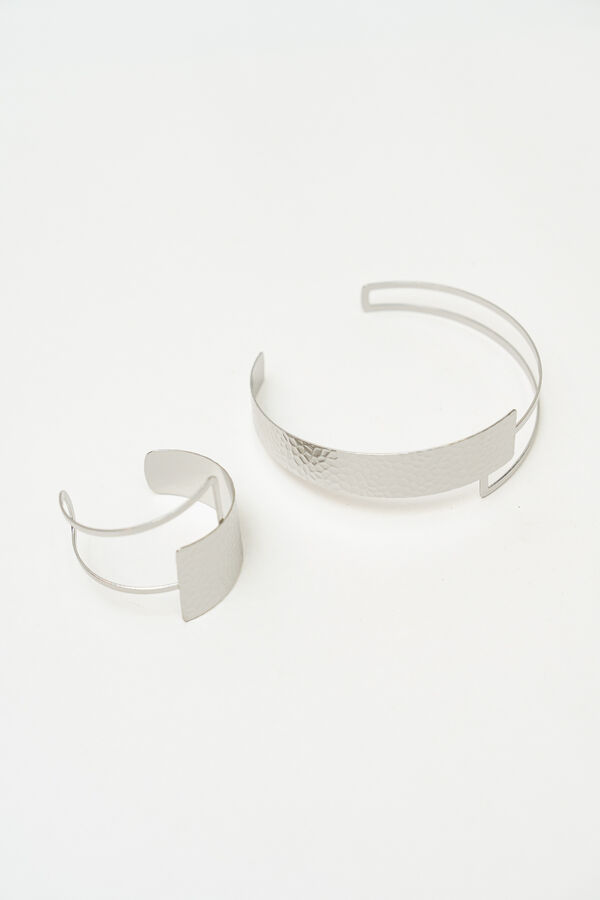 Collar Set collar y brazalete PLATEADO image number null