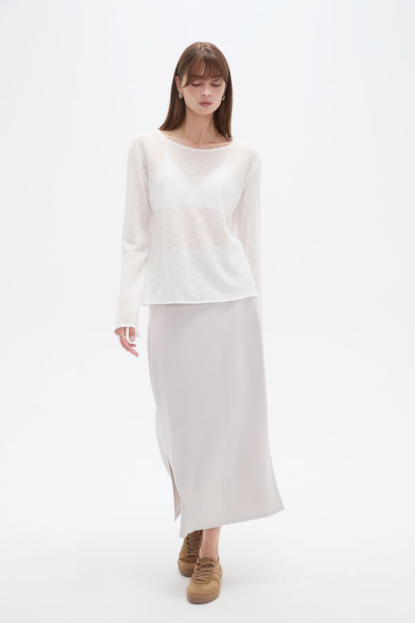SWEATER GERAL 70809 MARFIL  / OFF WHITE image number null
