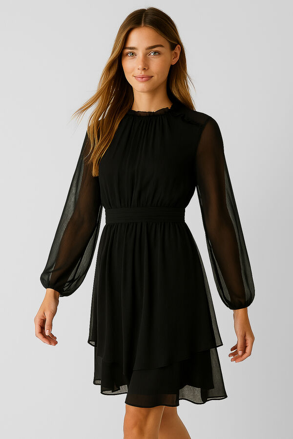 VESTIDO GRANTO NEGRO image number null