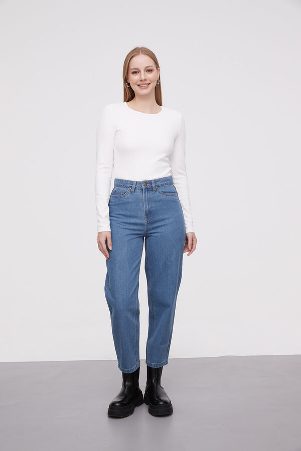 PANTALON BUSTAMANTE AZUL GRISACEO image number null