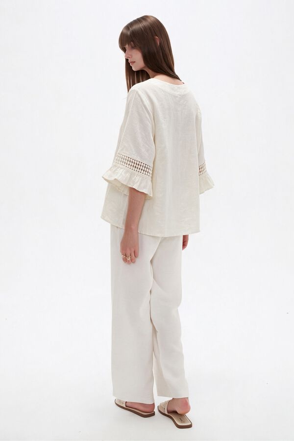 BLUSA YUIO 70809 MARFIL  / OFF WHITE image number null