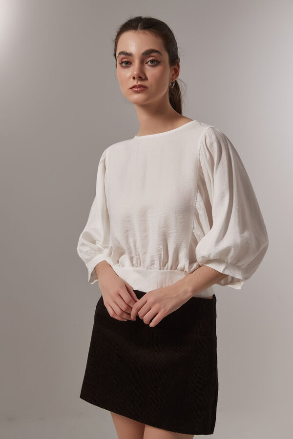 BLUSA ROLAN MARFIL  / OFF WHITE image number null