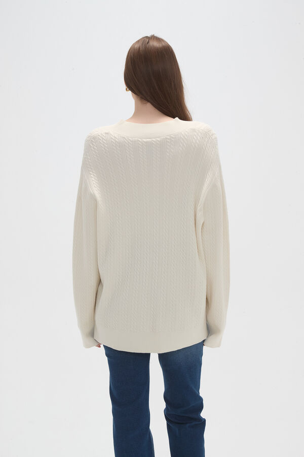 SWEATER VARSITY CRUDO / NATURAL image number null