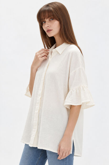 CAMISA BADAR 70809 MARFIL  / OFF WHITE image number null
